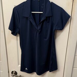 adidas Women's Dark Blue Button Down Shirt